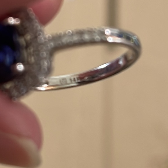 ▪️Sapphire and White Sapphire Ring▪️ - Picture 4 of 7